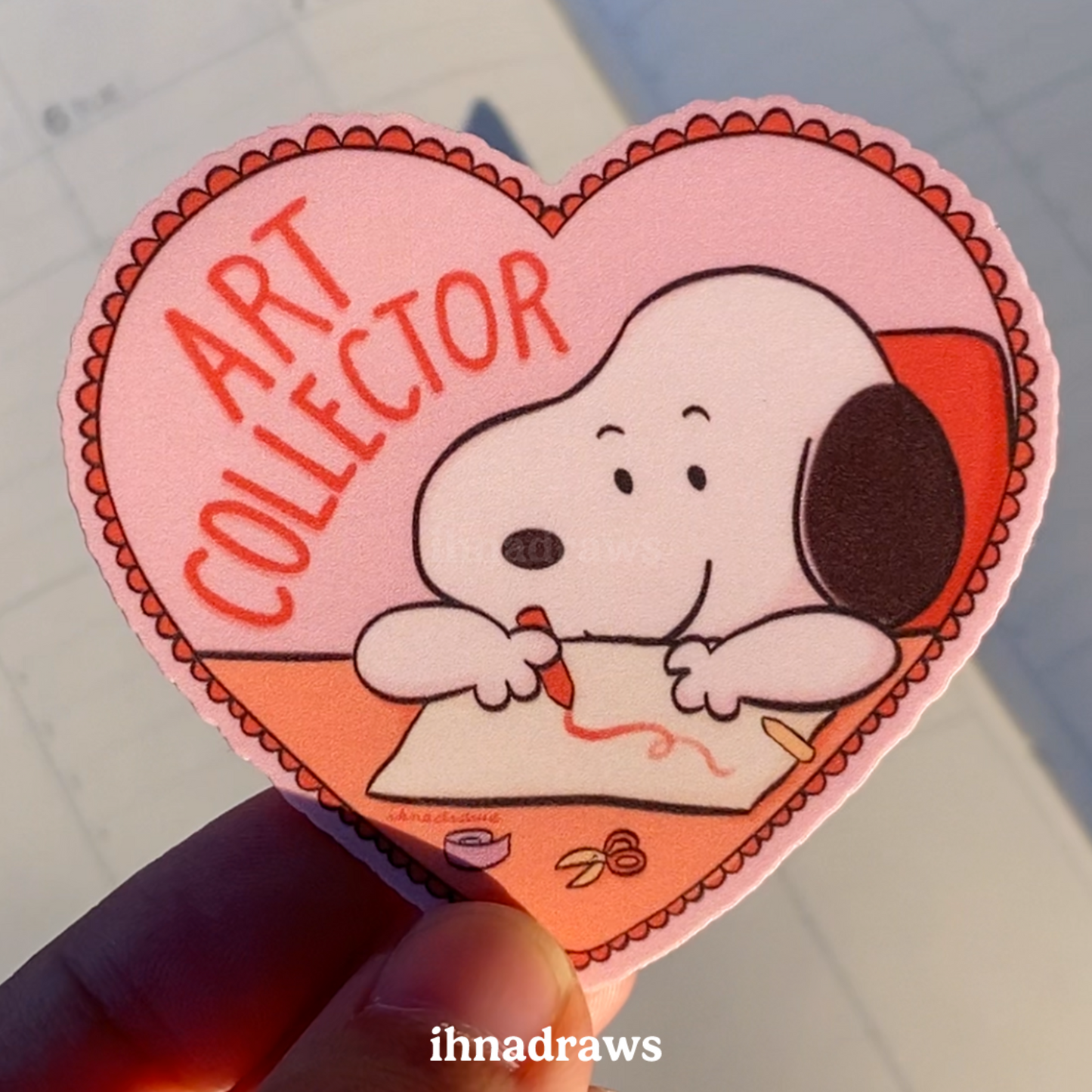 Art Collector Artist Beagle Dog Stickers