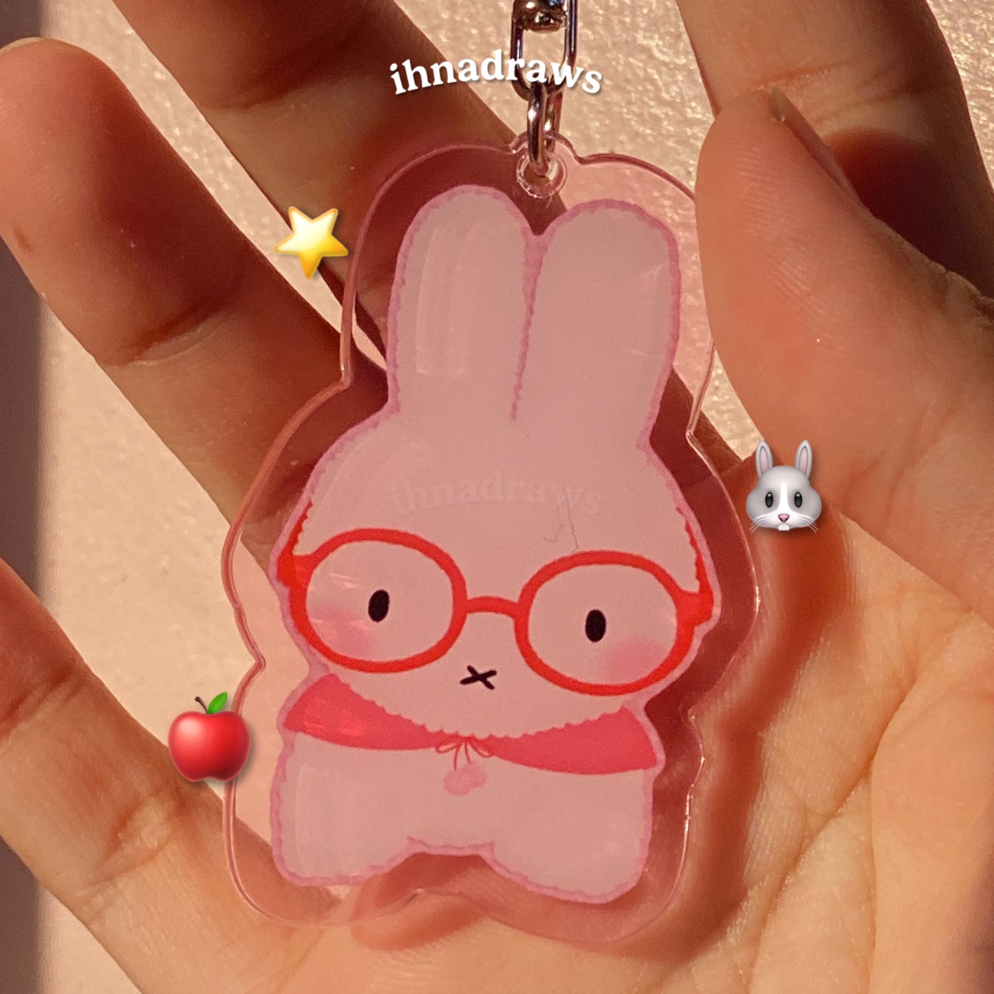 Cozy Beagle Dog and Bunny Keychains