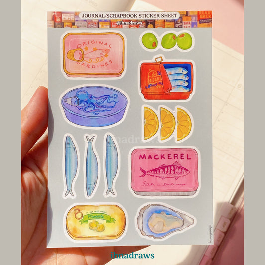 Tinned Fish Sticker Sheet